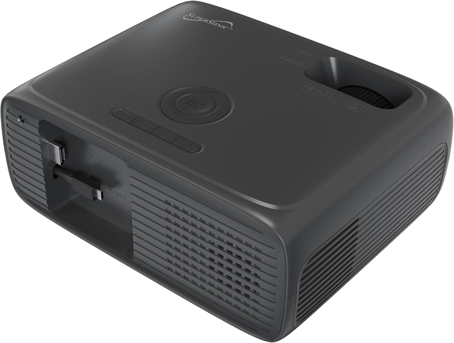 SC-282P KIT Full HD 1080P LED PROJECTOR with Bluetooth 150" Display, 3×HDMI, USB/SD, Keystone, Built-In Speaker, Includes 100" Screen, Tripod, HDMI & AV Cables – Home Theater Bundle