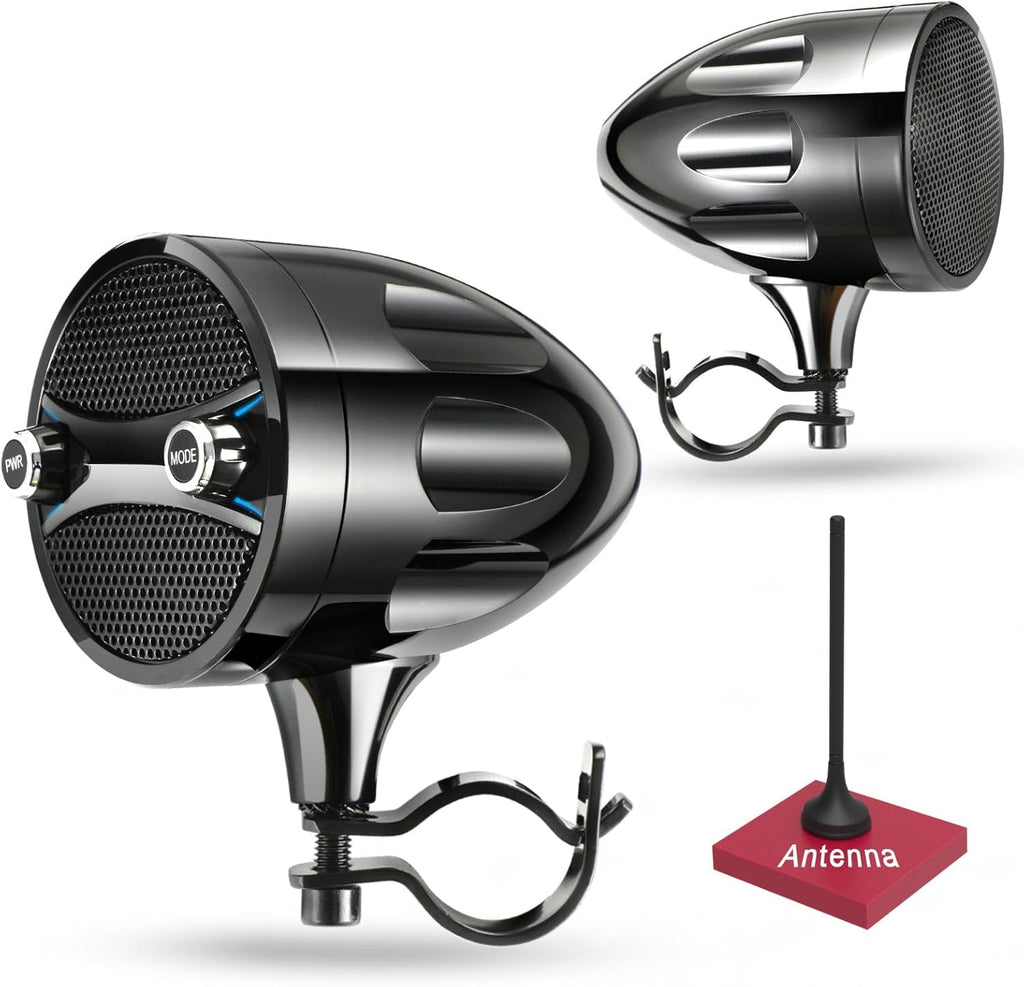 Motorcycle Speakers Motorcycle Bluetooth Speakers Motorcycle Speakers Bluetooth Waterproof Motorcycle Radio ATV Utv Sound System RZR Speakers Golf Cart Stereo System Jet Ski Speakers Sound Bar