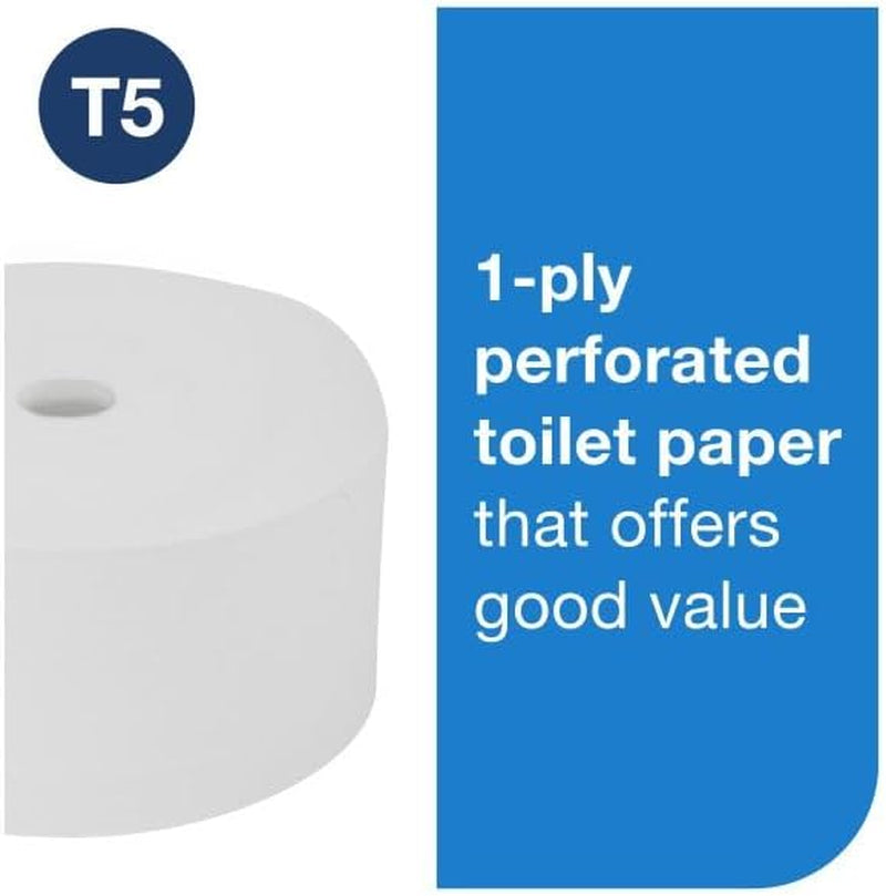 Optiserve High Capacity Coreless Toilet Paper White T5, Universal, 1 Ply, 18 X 2600 Sheets, 472889