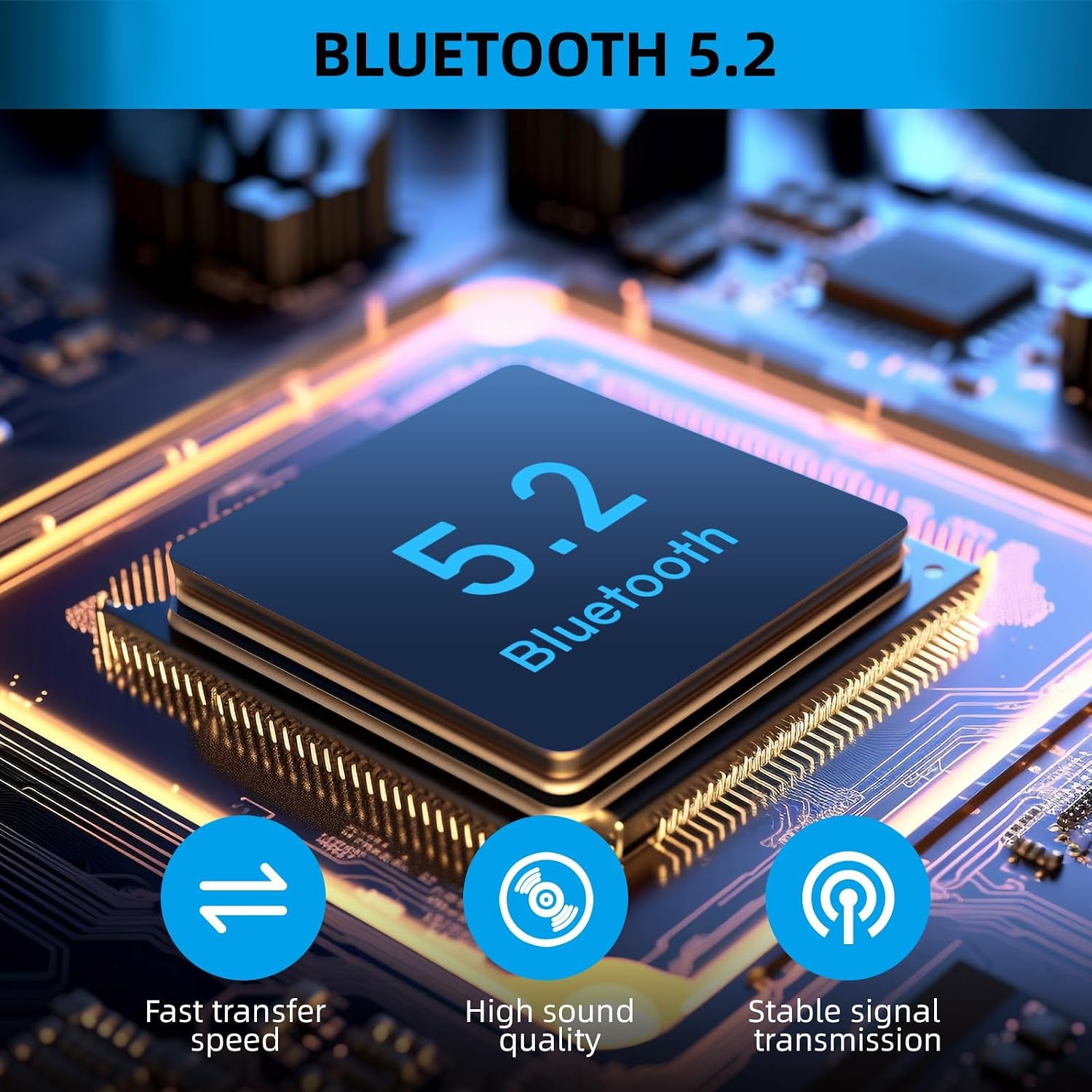 Bluetooth Aux Adapter for Car, USB Bluetooth 5.2 Receiver, 3.5Mm Bluetooth Adapter with Microphone for Music Streaming and Hands-Free Calling for Car Stereo and Home Speakers