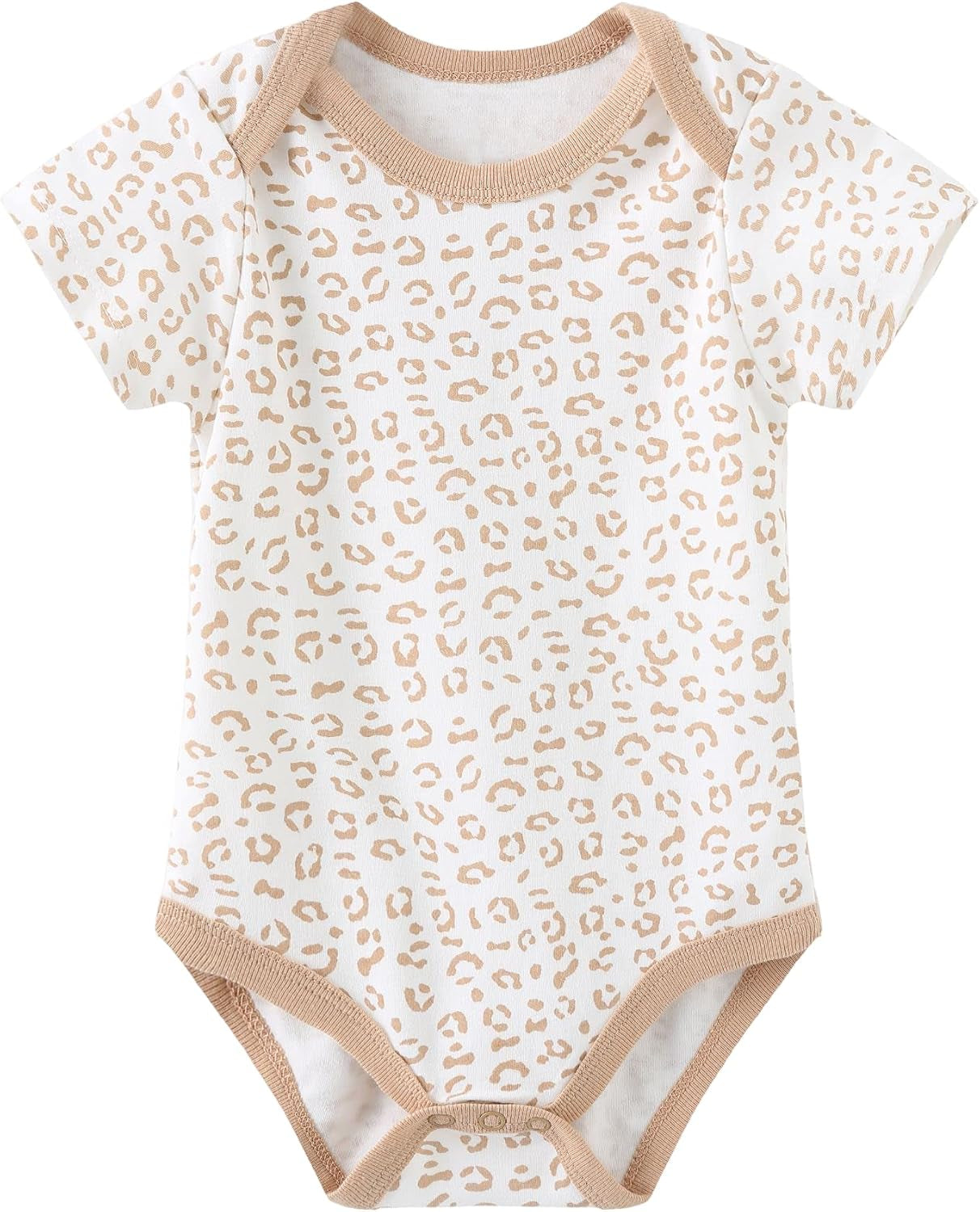 Baby Bodysuit Newborn Short Sleeve Baby One-Piece Cotton 5-Pack Baby Clothes