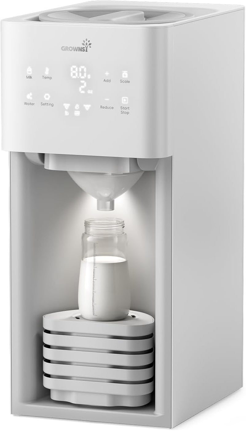 Baby Formula Maker, Ultra-Precise Automatic Formula Dispenser, Formula Mixer with One-Touch Instant Bottle Prep, 304 Stainless Steel Tank, Fits Most Baby Bottles, White
