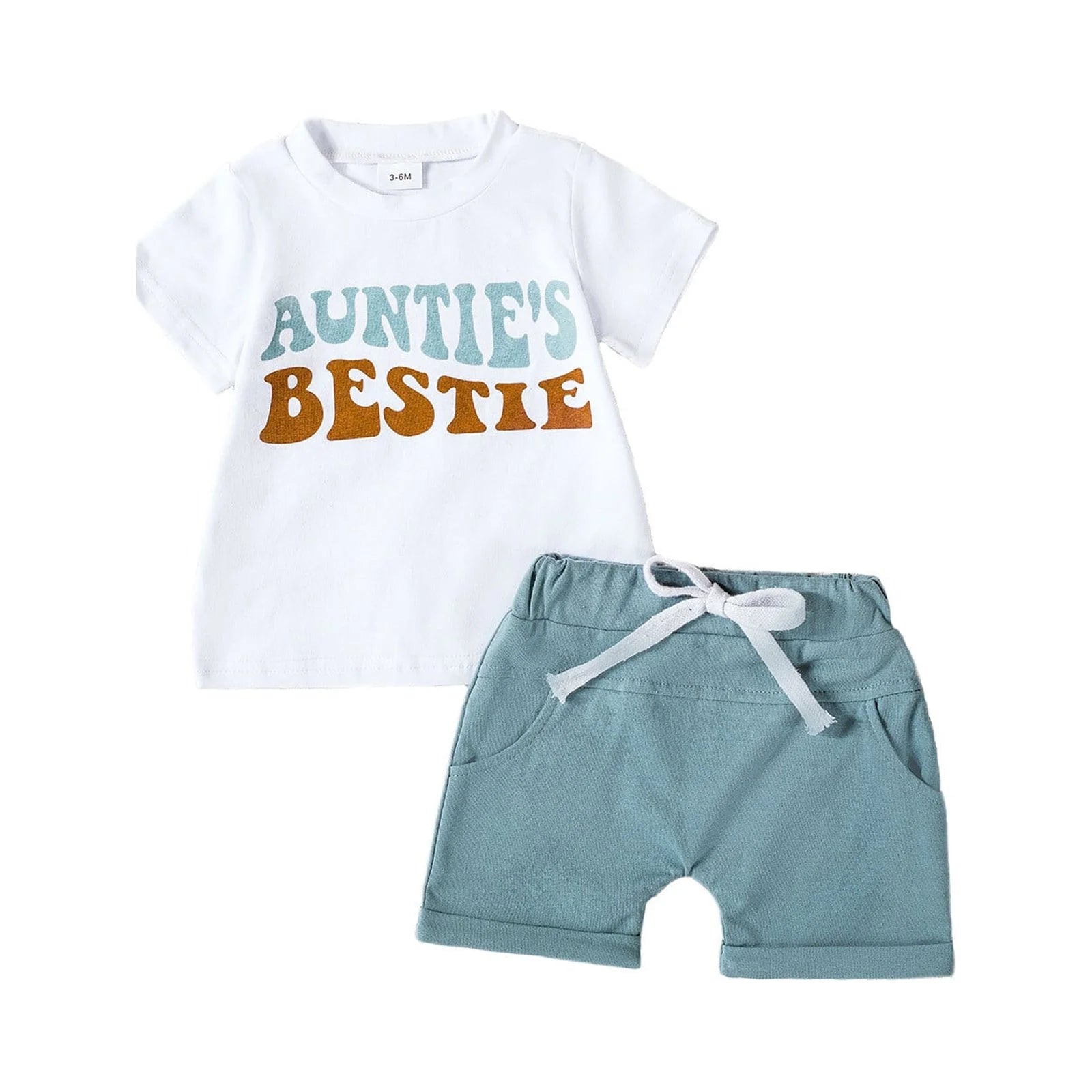 RTKFRFLM Toddler Boy Summer Shorts Set 2 Piece Short Sleeve Cartoon Letter Prints T Shirt Tops Shorts Kids Set Clothes Set Outfits,Size 12-18 Months