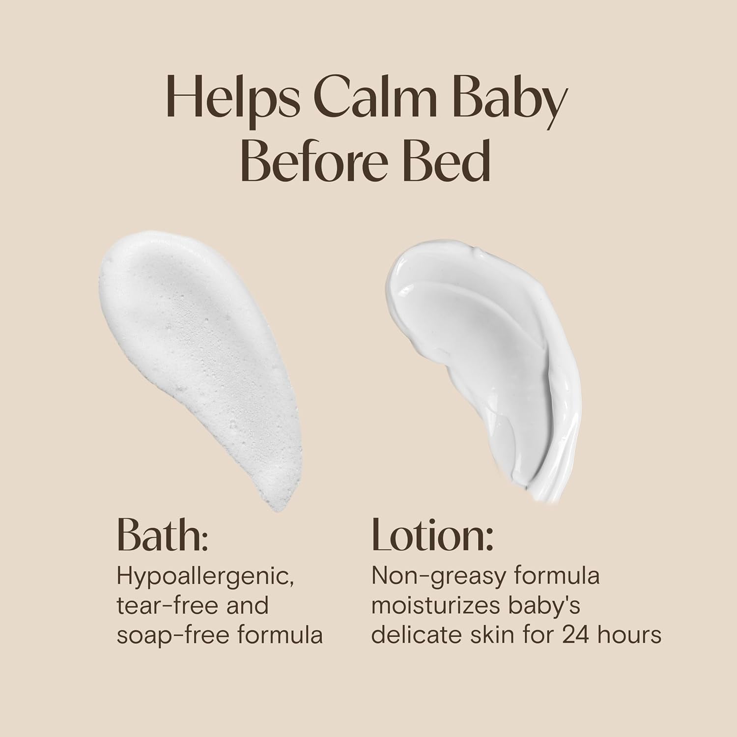 Aveeno Baby Calming Comfort Bath + Body Lotion Set, Nighttime Baby Wash & Baby Lotion with Oat Extract, Soothing Lavender & Vanilla Scent, Gently Cleanses & Helps Calm Baby before Bedtime, 2 Items
