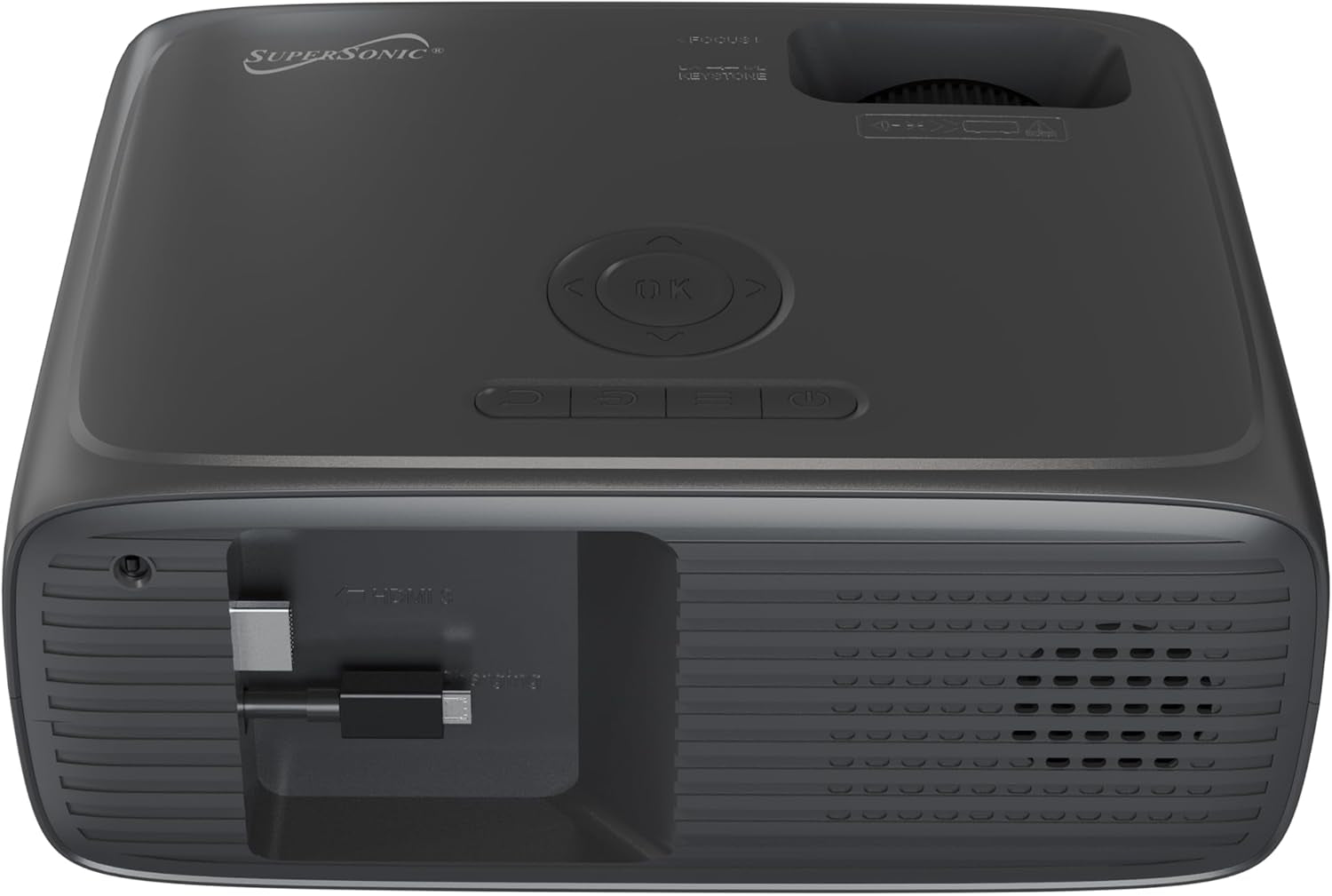 SC-282P KIT Full HD 1080P LED PROJECTOR with Bluetooth 150" Display, 3×HDMI, USB/SD, Keystone, Built-In Speaker, Includes 100" Screen, Tripod, HDMI & AV Cables – Home Theater Bundle