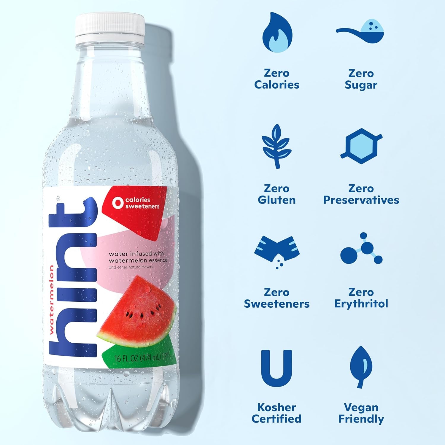 Water Best Sellers Pack &  Water White Variety (24 Bottles), Zero Sugar, Sweeteners, and Calories, Flavors: Watermelon, Blackberry, Blueberry Lemon, Strawberry Lemon, Cherry, and Pineapple
