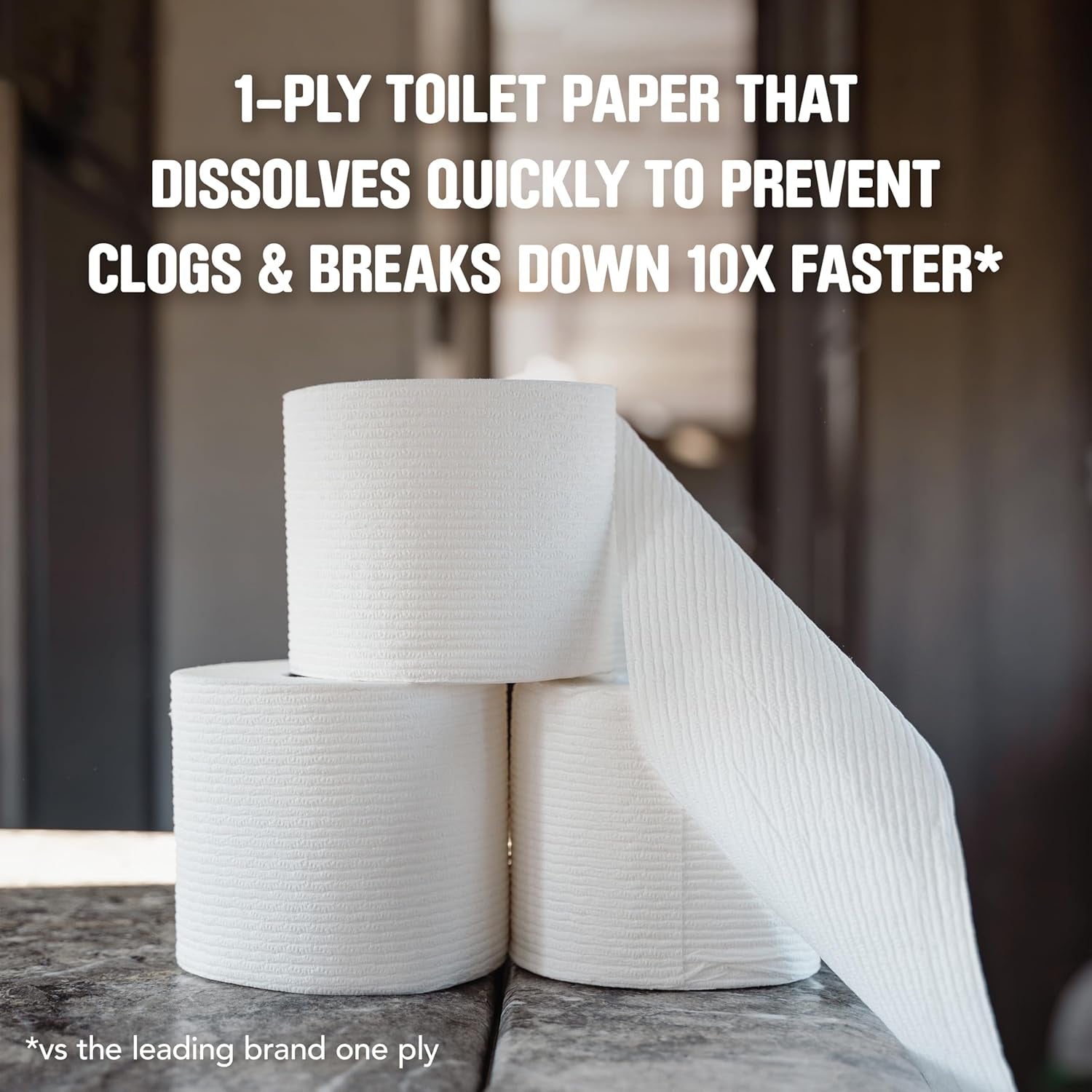 Scott Rapid-Dissolving Toilet Paper, 48 Double Rolls, Septic-Safe, Toilet Paper