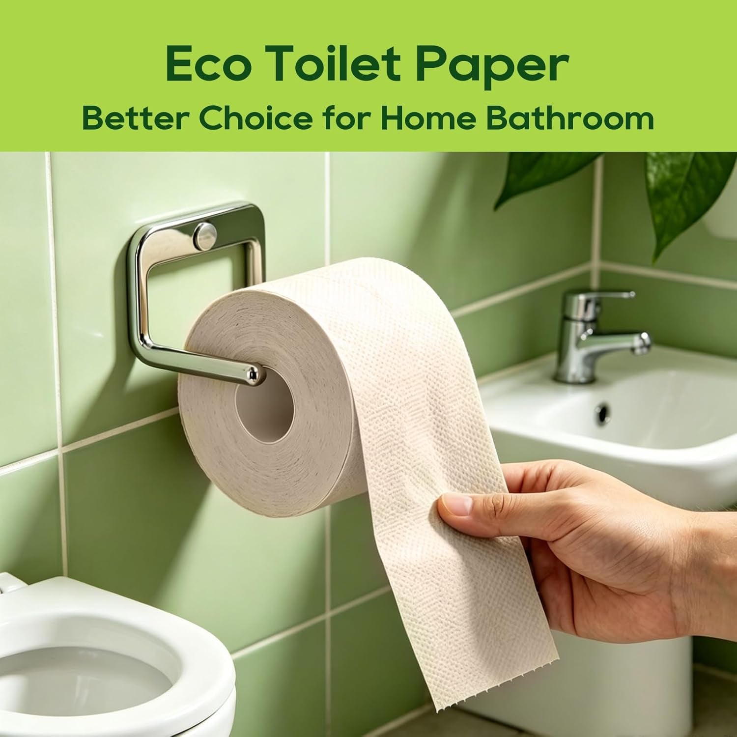 Bamboo Toilet Paper, Septic Safe Toilet Tissue, 24 Double Rolls, 320 Sheets per Roll, Tree Free, Non Toxic, 2 Ply, Soft and Absorbent, Eco Friendly Dye-Free Paper, Nature