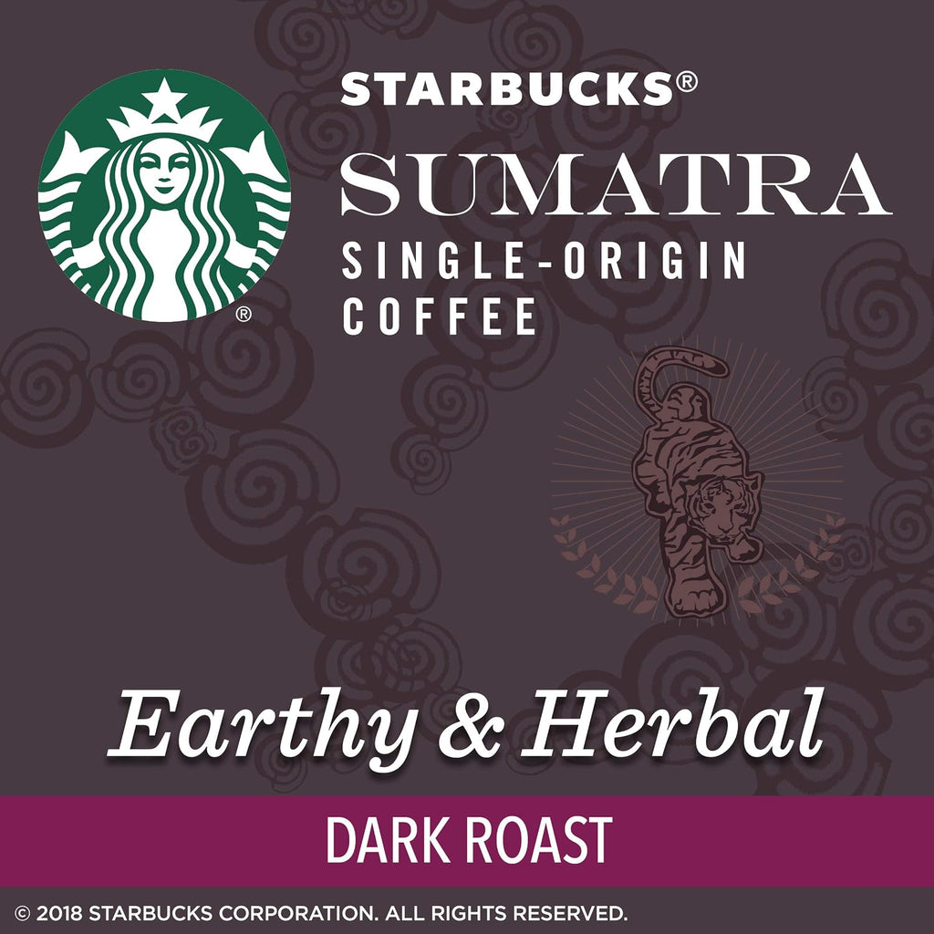 Dark Roast K-Cup Coffee Pods — Sumatra for Keurig Brewers — 4 Boxes (96 Pods Total) & Dark Roast K-Cup Coffee Pods — Sumatra for Keurig Brewers — 1 Box (32 Pods)