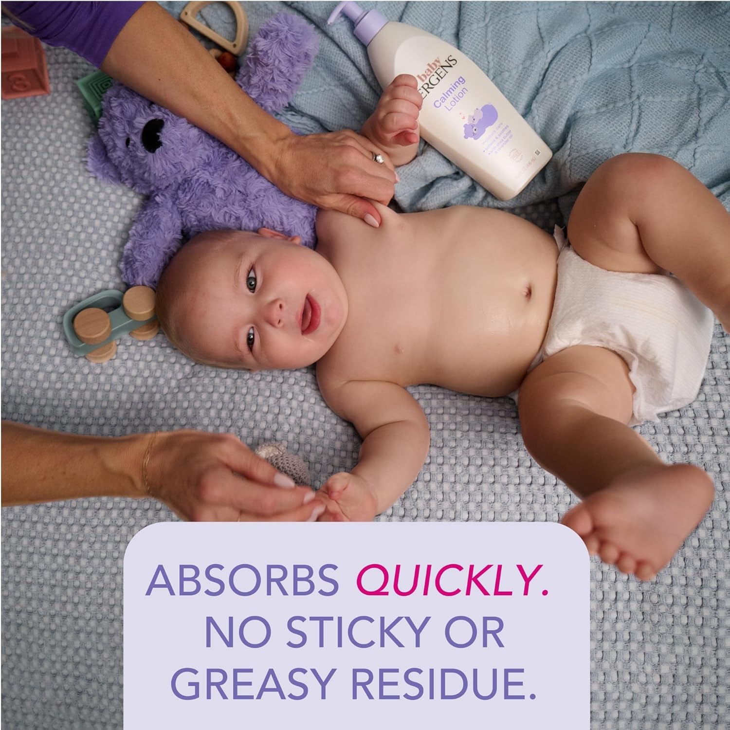 Baby Calming Lotion, Baby Calming Lotion, Lavender Baby Lotion, Baby Moisturizer with Shea Butter and Lavender Oil, 16.8 Fl Oz