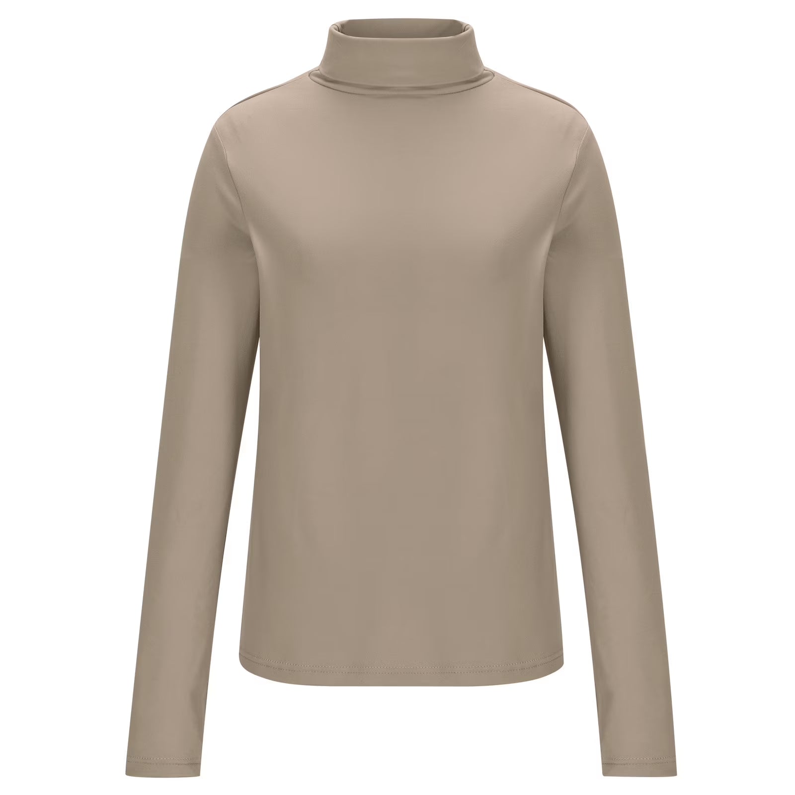 Womens Basic Turtleneck Long Sleeve Slim Fit Top Soft Stretchy Mock Neck Shirt Casual Layering Tee for Fall Winter Dark Gray XXXXL