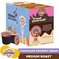 Chocolate Coconut Dream Coffee Pods, Medium Roast, 22 Count for Keurig K-Cup Machines