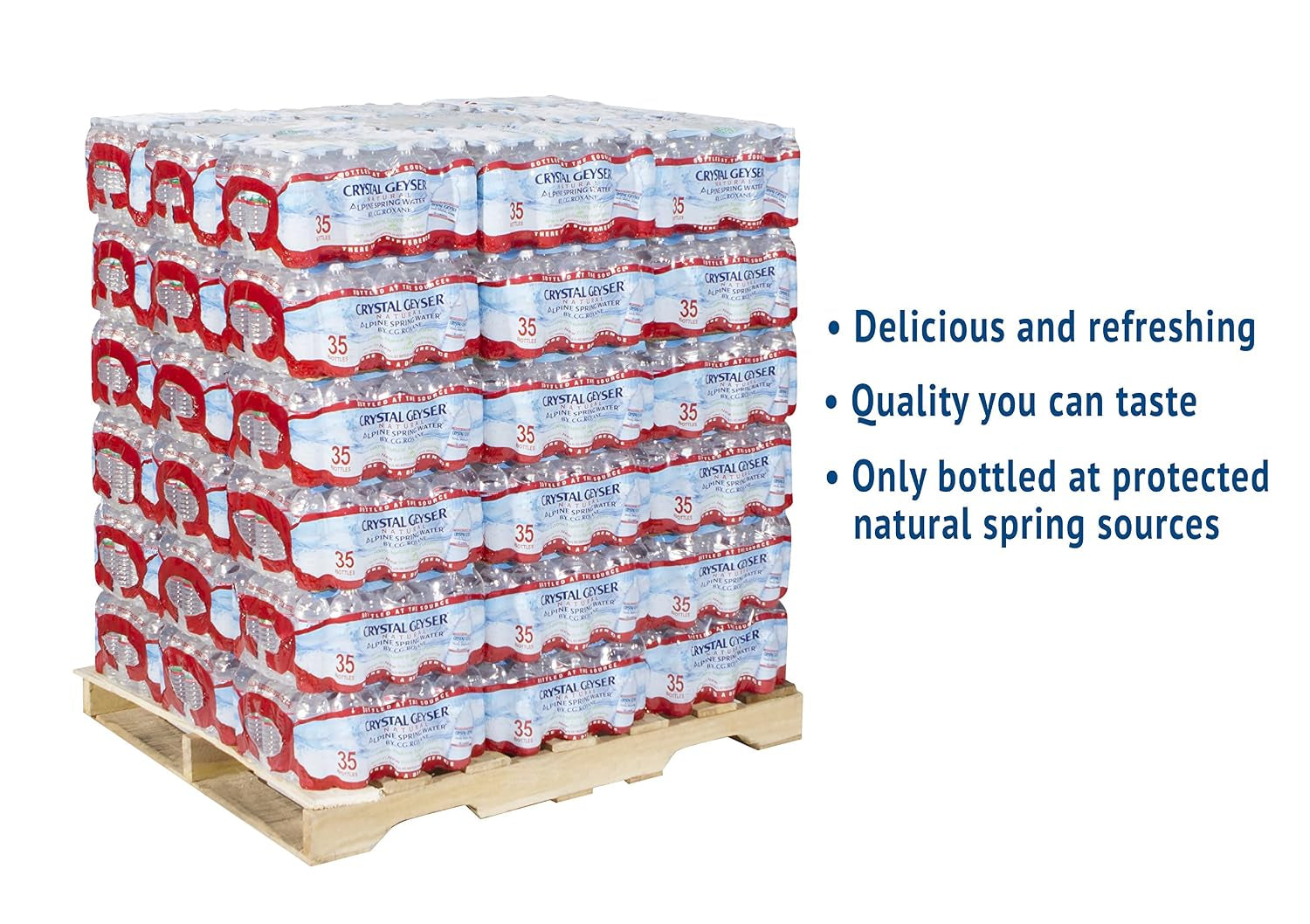CGW35001PL Alpine Spring Water, 16.9 Oz. Bottles, Bottled at the Source (Pack of 1890)