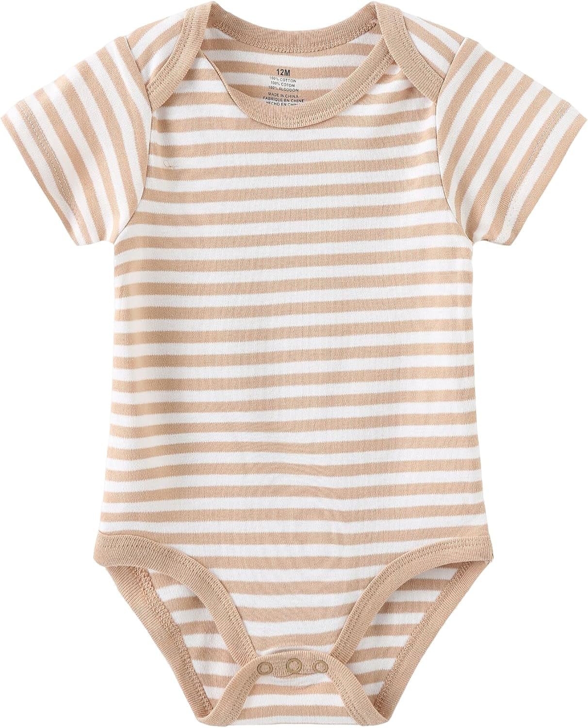 Baby Bodysuit Newborn Short Sleeve Baby One-Piece Cotton 5-Pack Baby Clothes