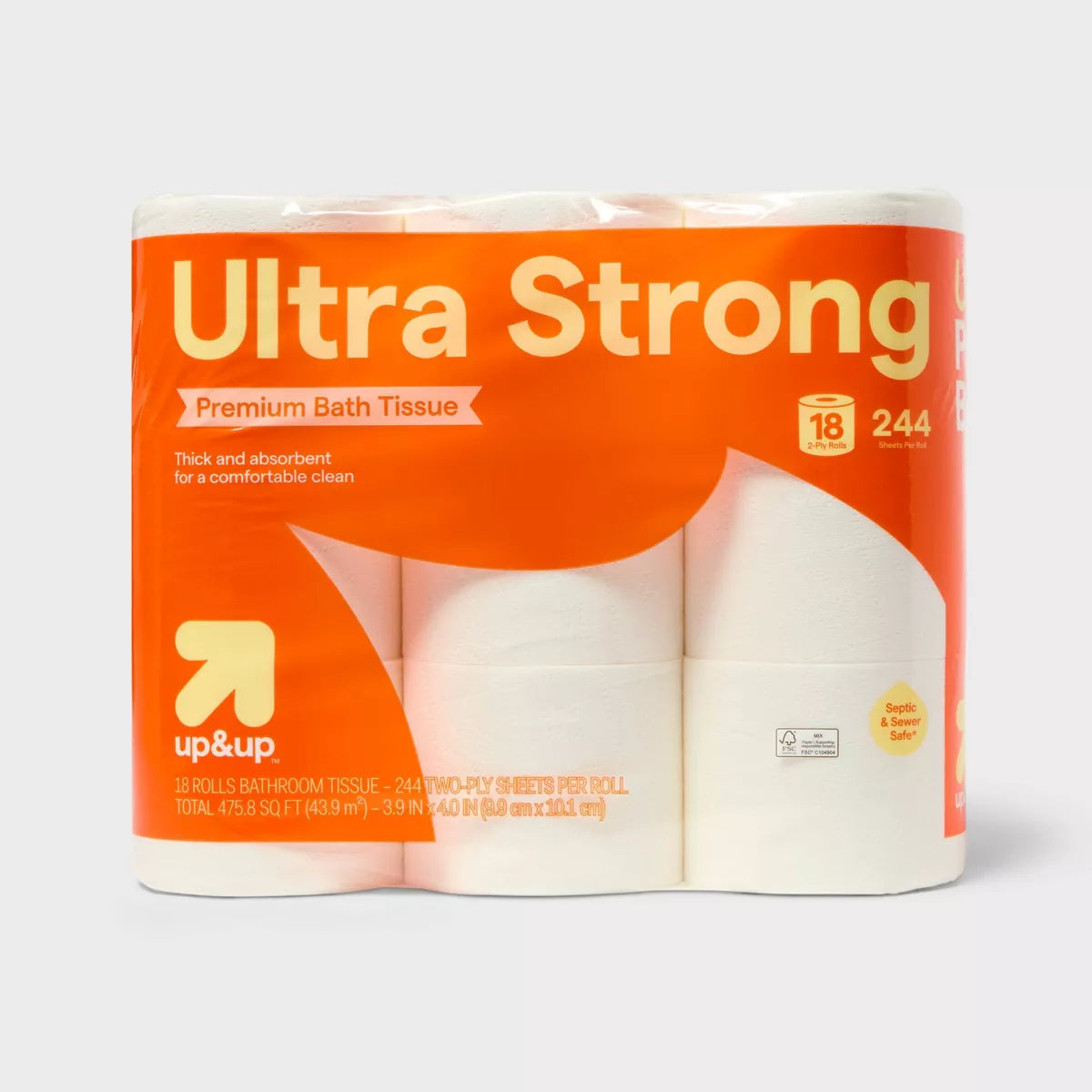 Premium Ultra Strong Toilet Paper - Up&Up