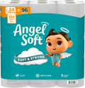 Angel Soft Toilet Paper, 24 Mega Rolls = 96 Regular Rolls, Soft and Strong Toilet Tissue