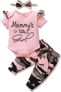 Baby Girl Clothes Toddler Girl Floral Ruffle Sleeve Shirt Pant Sets 3 Pieces Fall Winter Clothing for Girl Gifts 0-4T