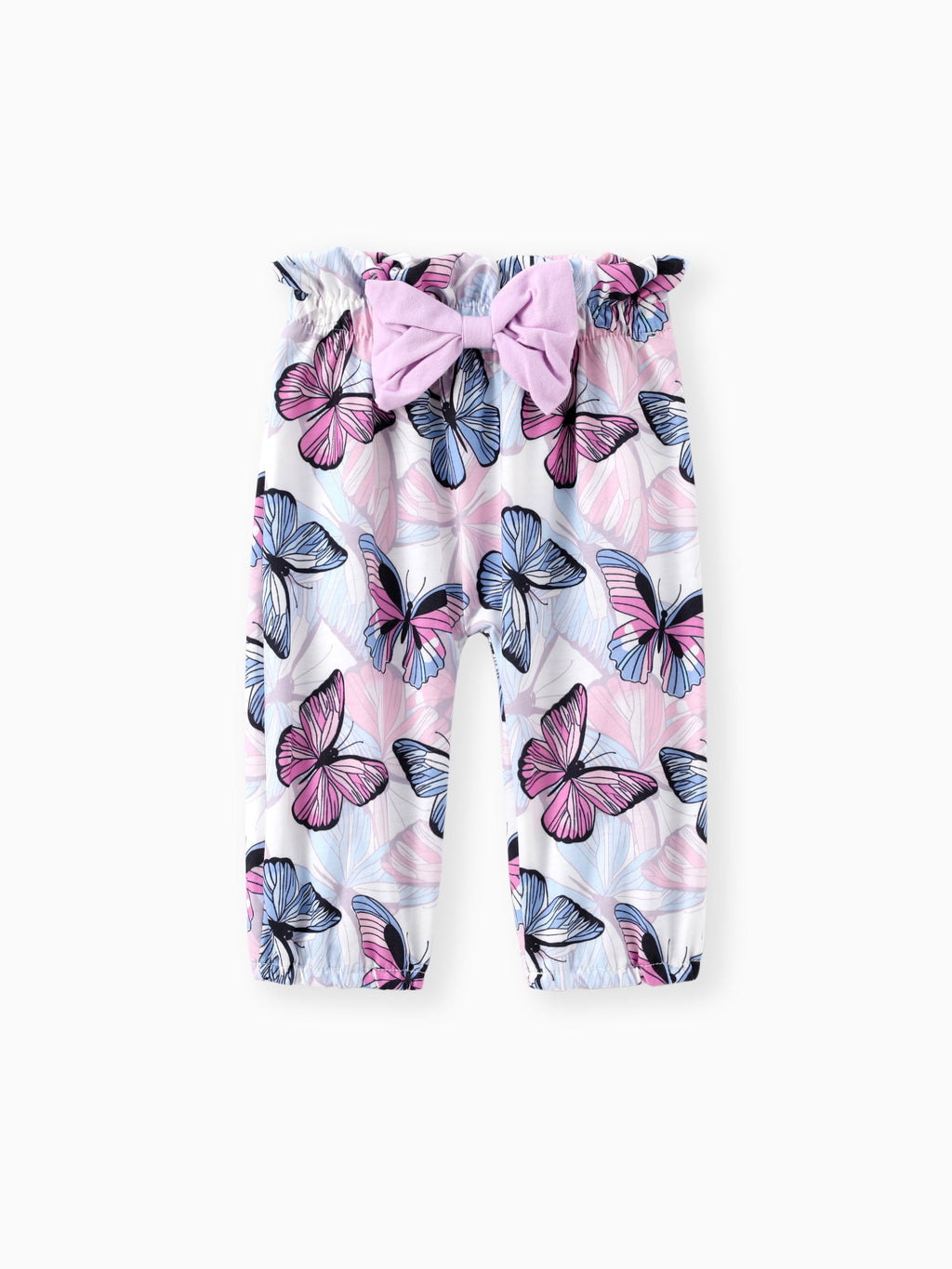 Baby Girl Clothes 3Pcs Ladybug Letter Print Romper and Bowknot Trousers with Headband Set