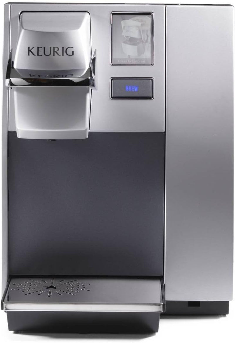 K155 Office Pro Single Cup Commercial K-Cup Pod Coffee Maker, Silver & Slim Non-Rolling Storage Drawer, Coffee Pod Storage, Holds up to 24 K-Cup Pods, Black
