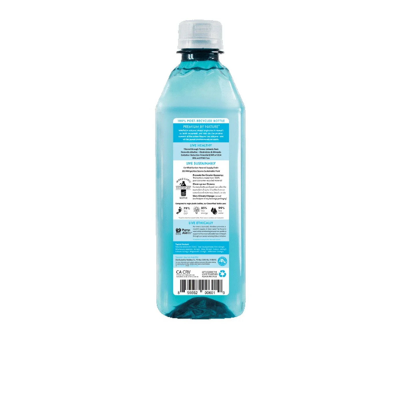 Bottled Water, Hawaiian Volcanic Alkaline Water, 500Ml (16.9 Oz) Bottles, 6 Pack