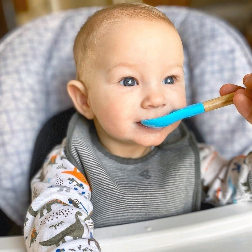 Rainbow Gift Set Yellow - Baby Bowl Set + Baby Plate Set + Assorted Baby Spoons Set. Baby Registry, Home Set & More. Baby Girl, Baby Boy, Unisex. BPA Free