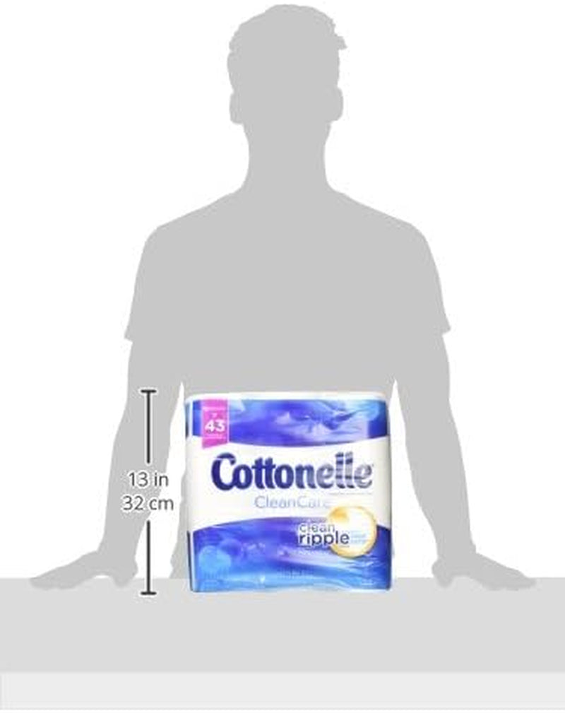 Cottonelle Cleancare Family Roll + Toilet Paper, Bath Tissue, 18 Toilet Paper Rolls