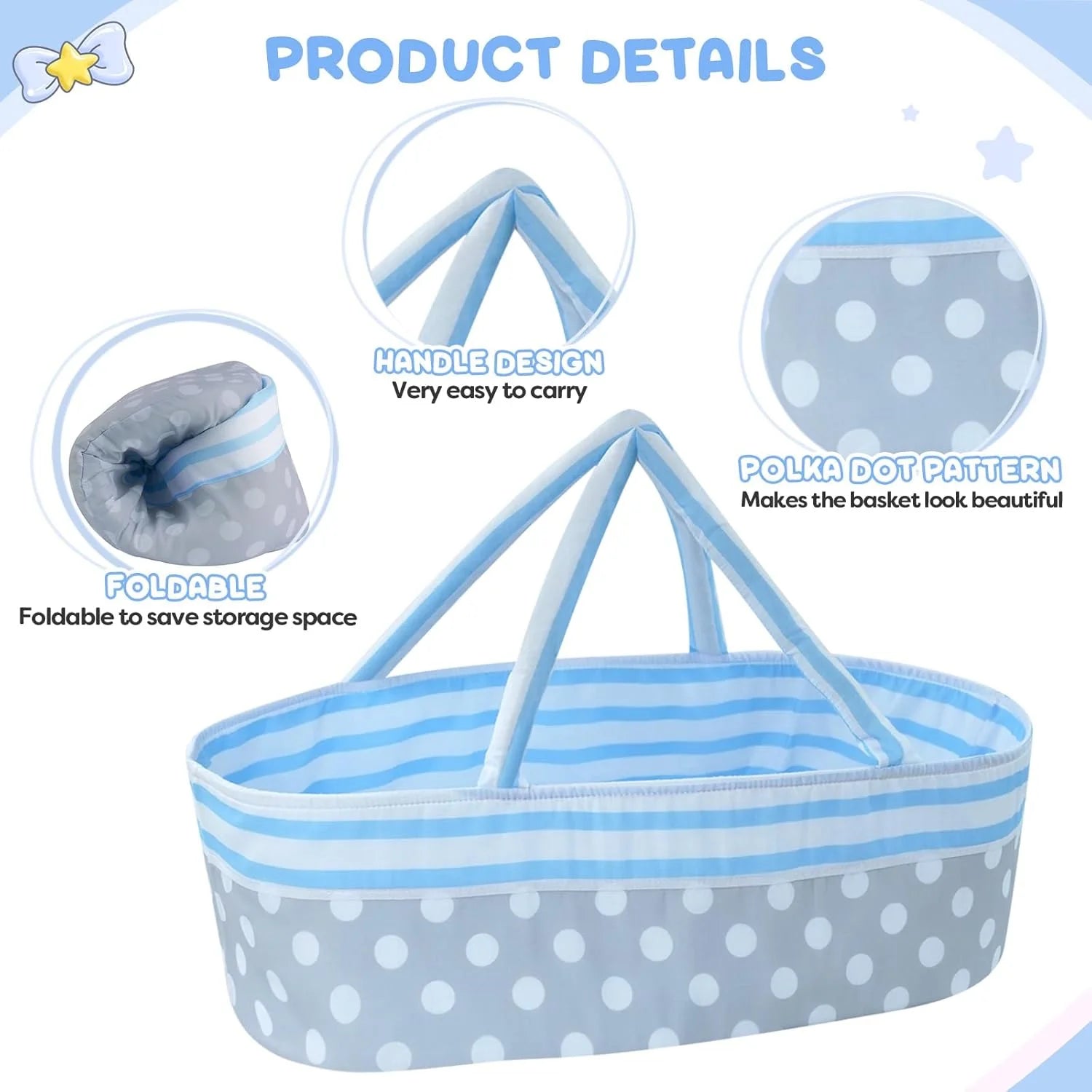 Reborn Baby Accessories with Soft Cloth Body for 17-22 in Doll - 8Pc Clothes Outfit Set for Boys