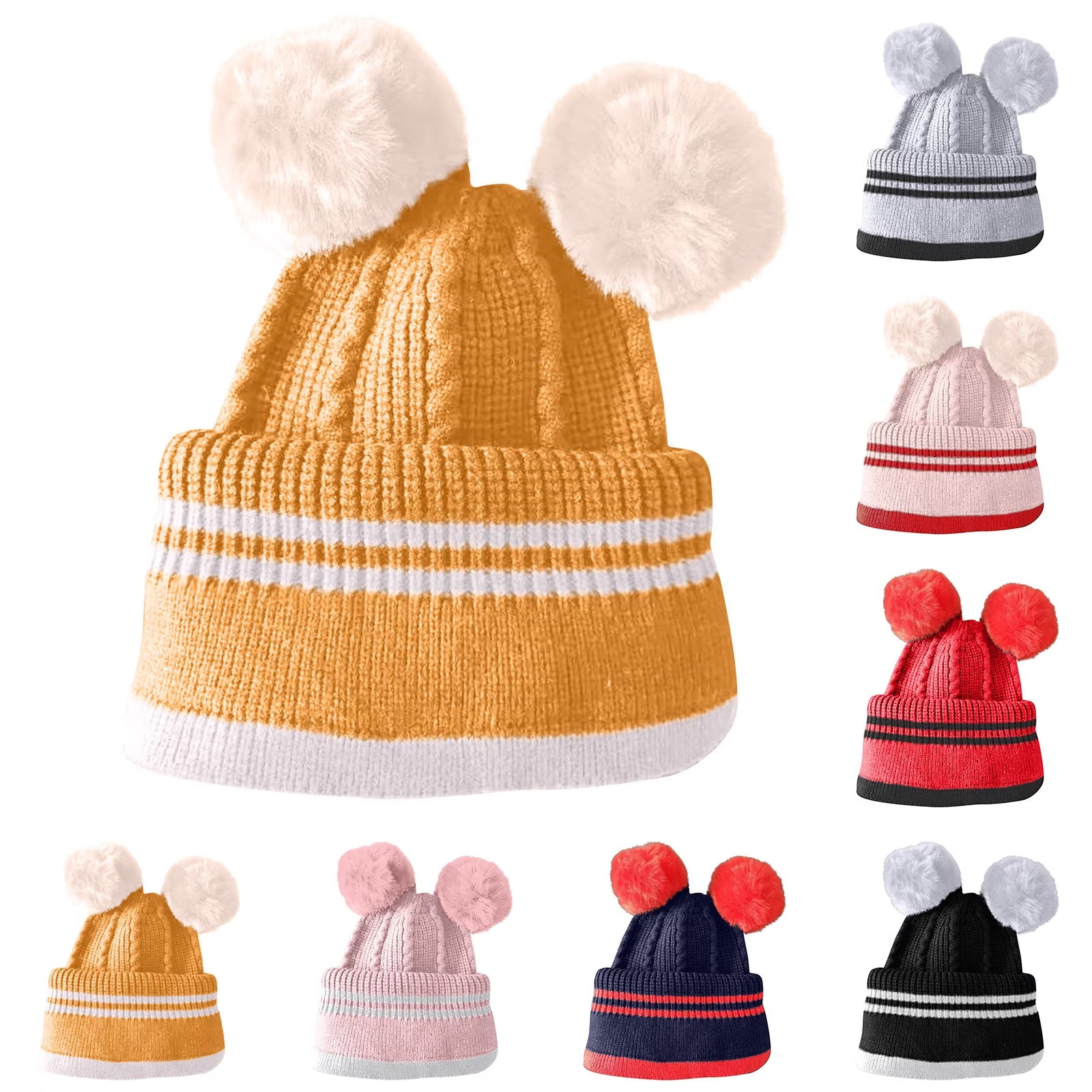 Baby Girl Winter Hats Toddler Beanie Fisherman'S Hat Cute and Warm Caps Hunting Fishing Hat Children'S Winter Caps