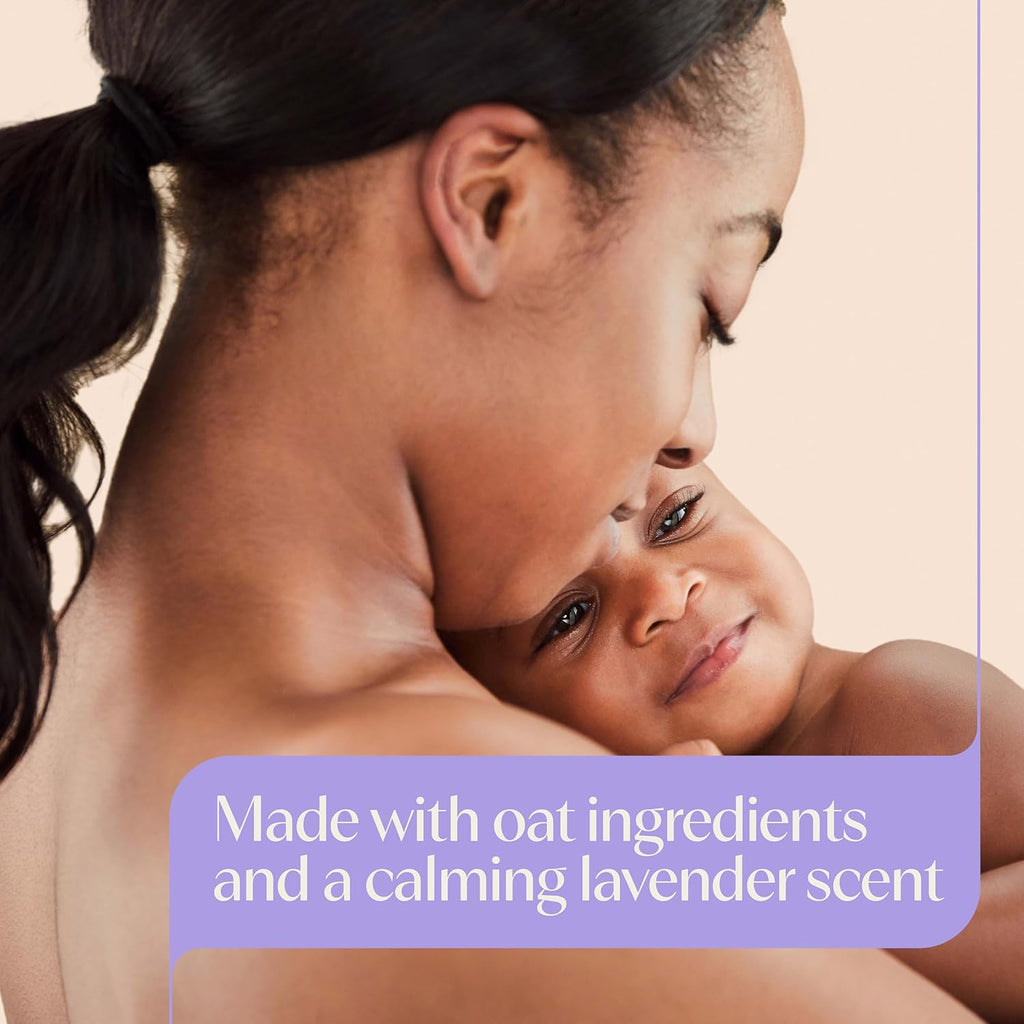 Aveeno Baby Calming Comfort Bath + Body Lotion Set, Nighttime Baby Wash & Baby Lotion with Oat Extract, Soothing Lavender & Vanilla Scent, Gently Cleanses & Helps Calm Baby before Bedtime, 2 Items