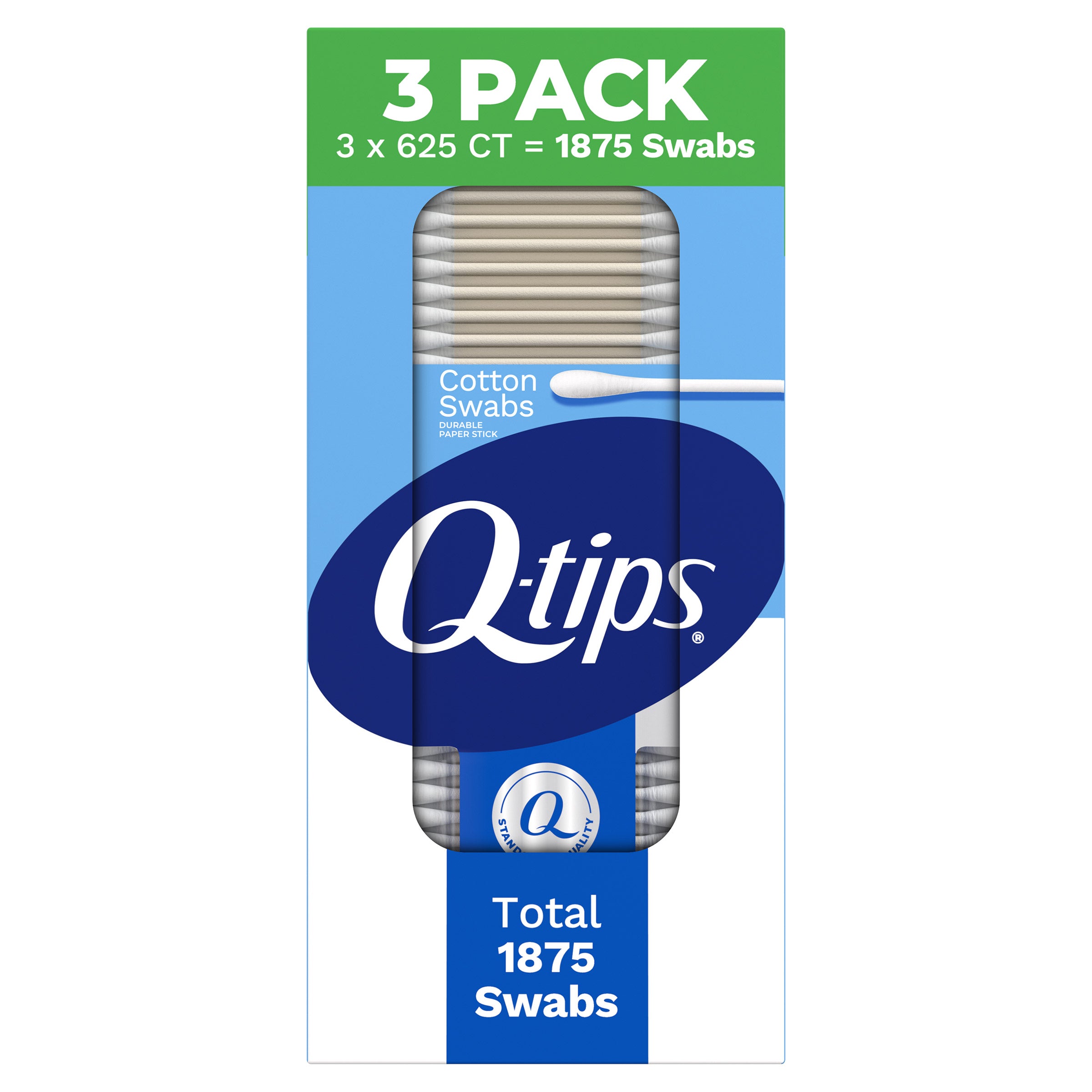 Q-Tips Cotton Swabs, 1875-Count