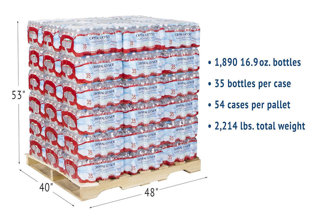 CGW35001PL Alpine Spring Water, 16.9 Oz. Bottles, Bottled at the Source (Pack of 1890)