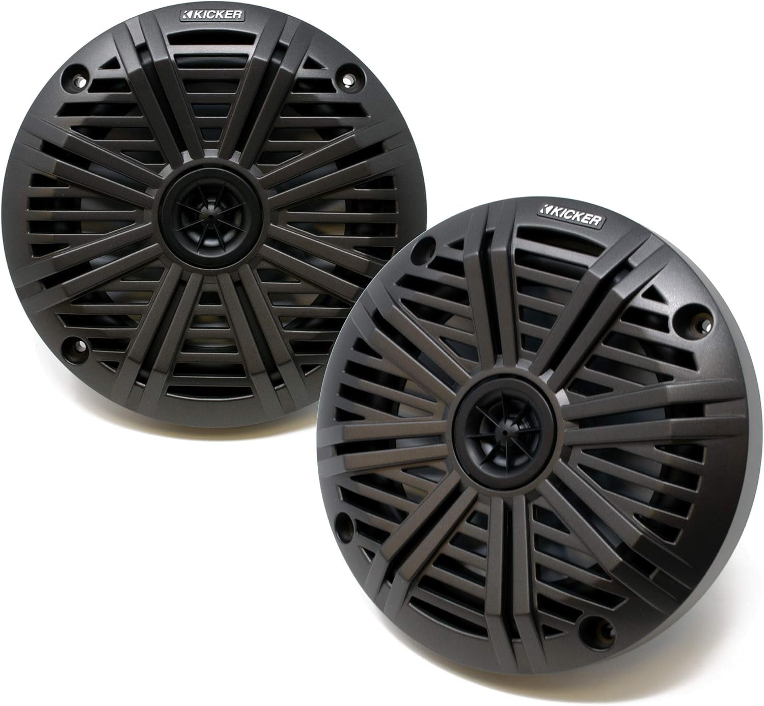 6.5" Marine Speakers (2 Pair) Charcoal Salt Water Grills OEM Replacement Speakers