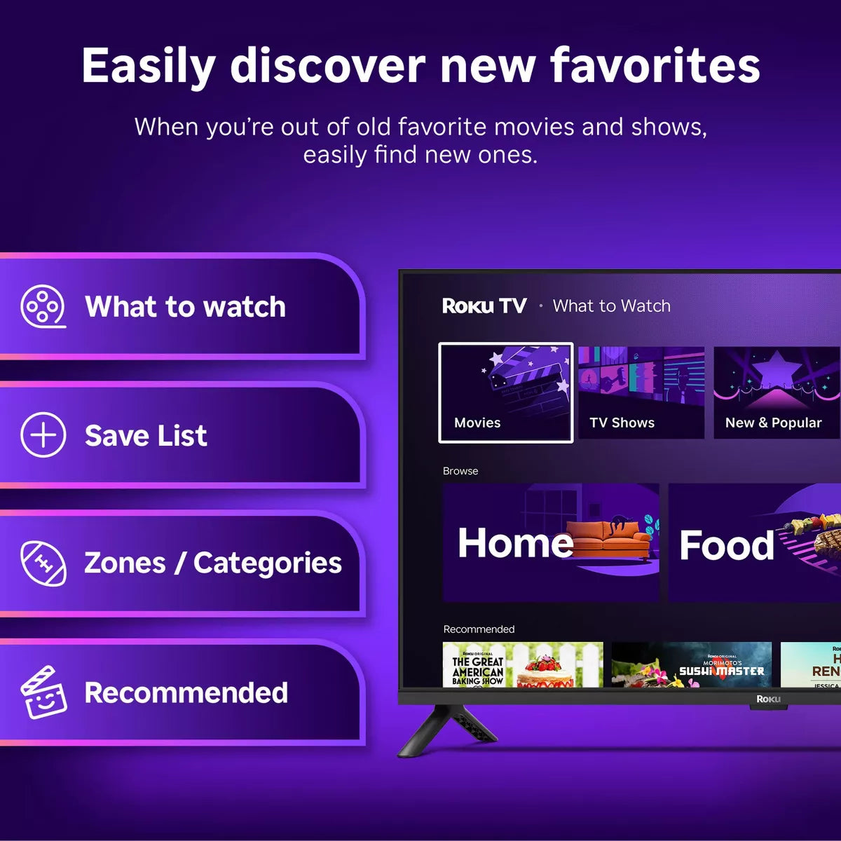 Roku 32" Select Series 720P HD Smart Roku TV with Roku TV Remote