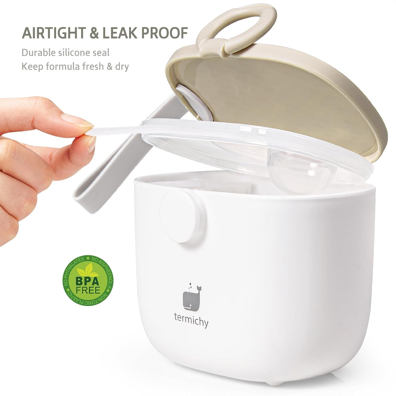 Baby Formula Dispenser, Portable Formula Dispenser Container with Scoop and Carry Handle for Travel Outdoor Activities for Baby Infant, 500Ml