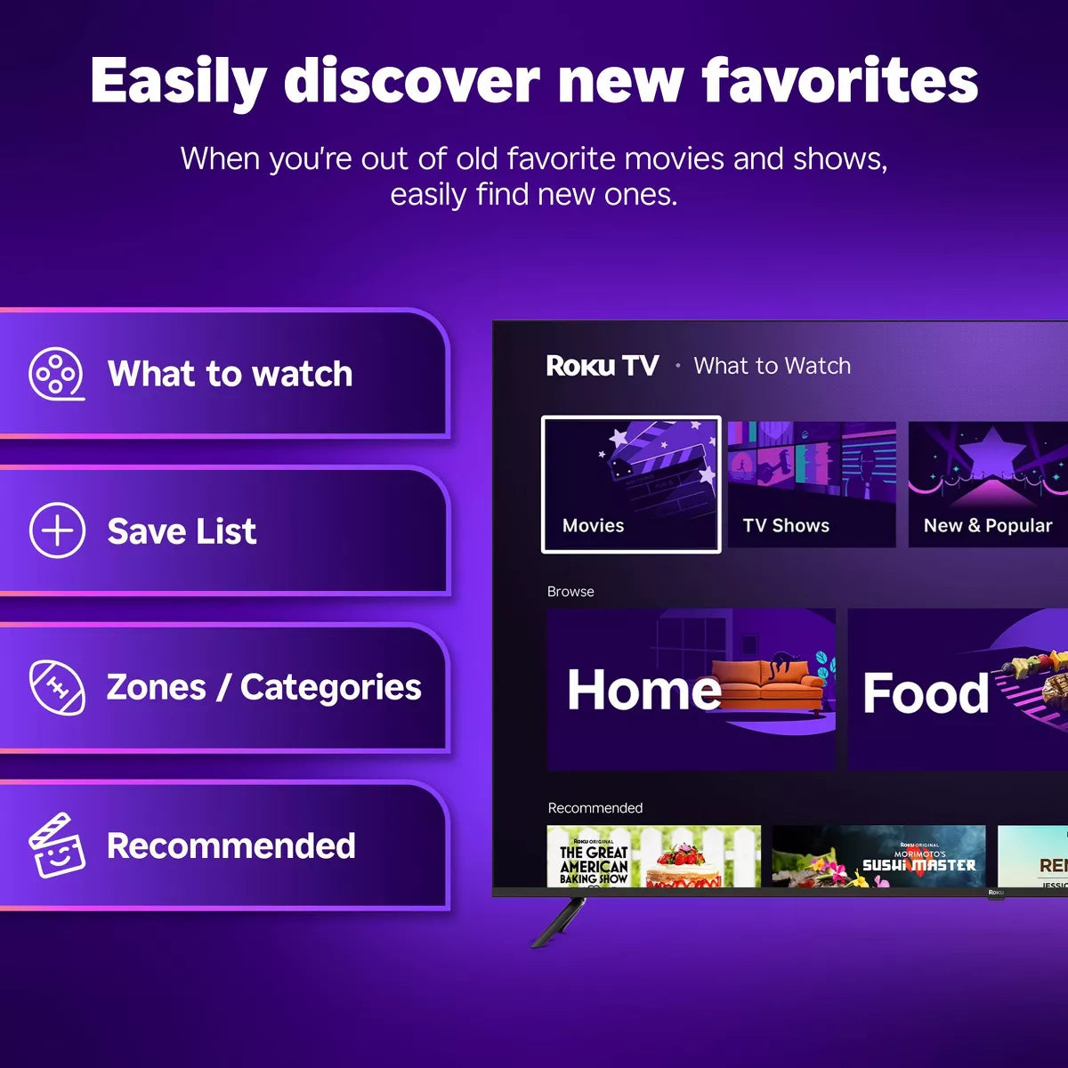 Roku 65" Select Series 4K HDR Smart Roku TV with Roku TV Remote: LED, Wi-Fi, HDMI