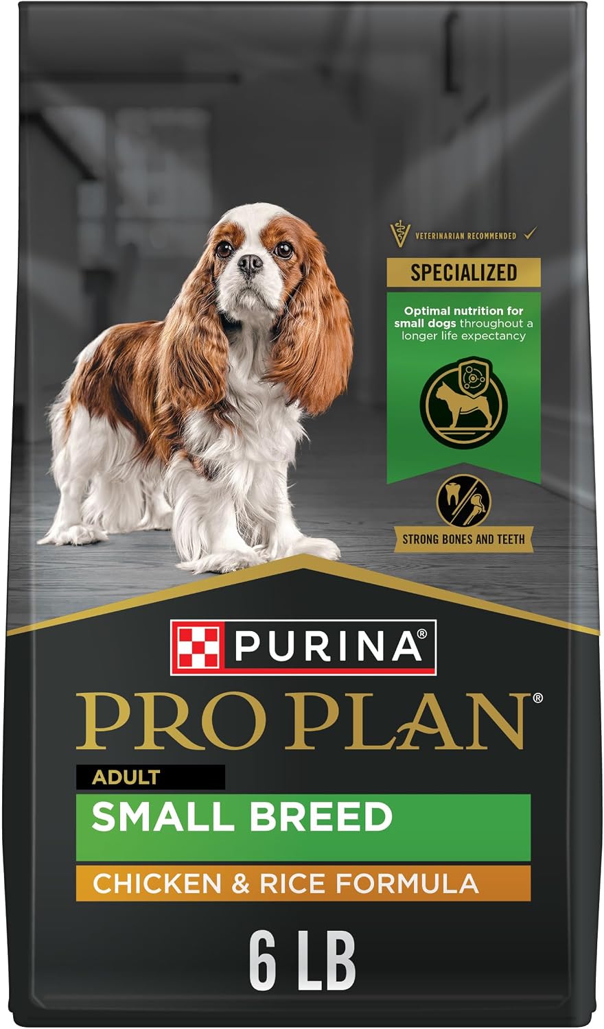 Purina Pro Plan Small Breed Dry Dog Food, Chicken & Rice, 6 Lb Bag