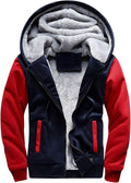 Men'S Casual Hooed Hoodies Thick Wool Warm Winter Jacket Coats