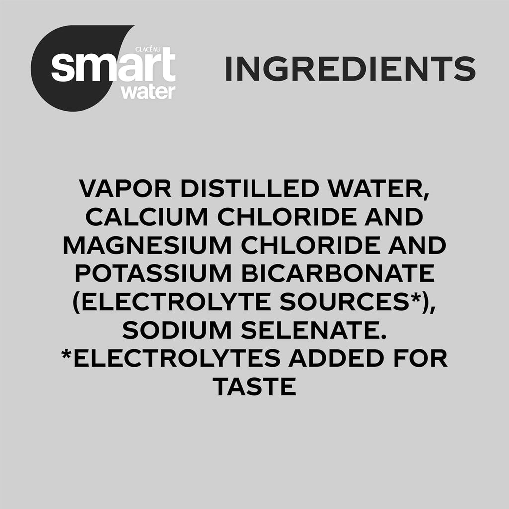 Smartwater Alkaline with Antioxidant Water Cans, 12 Fl Oz, 8 Pack