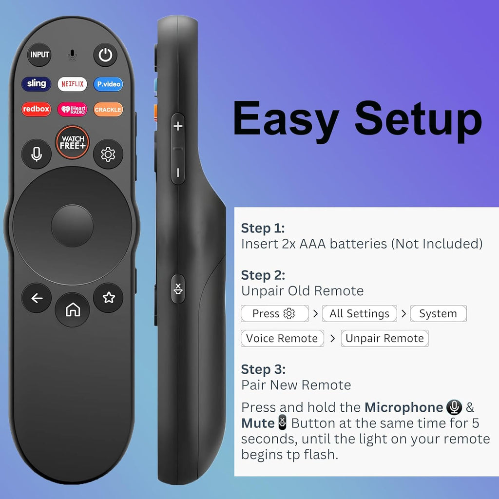 For Vizio Smart TV Remote Replacement for 2019-2026 VIZIO Remote Control for Smart TV with Voice Control