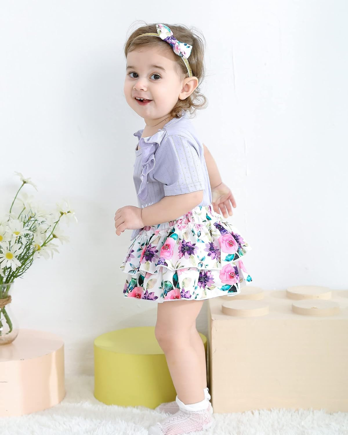 Newborn Infant Baby Girl Clothes Romper Shorts Set Floral Summer Outfits Cute Baby Clothes Girl