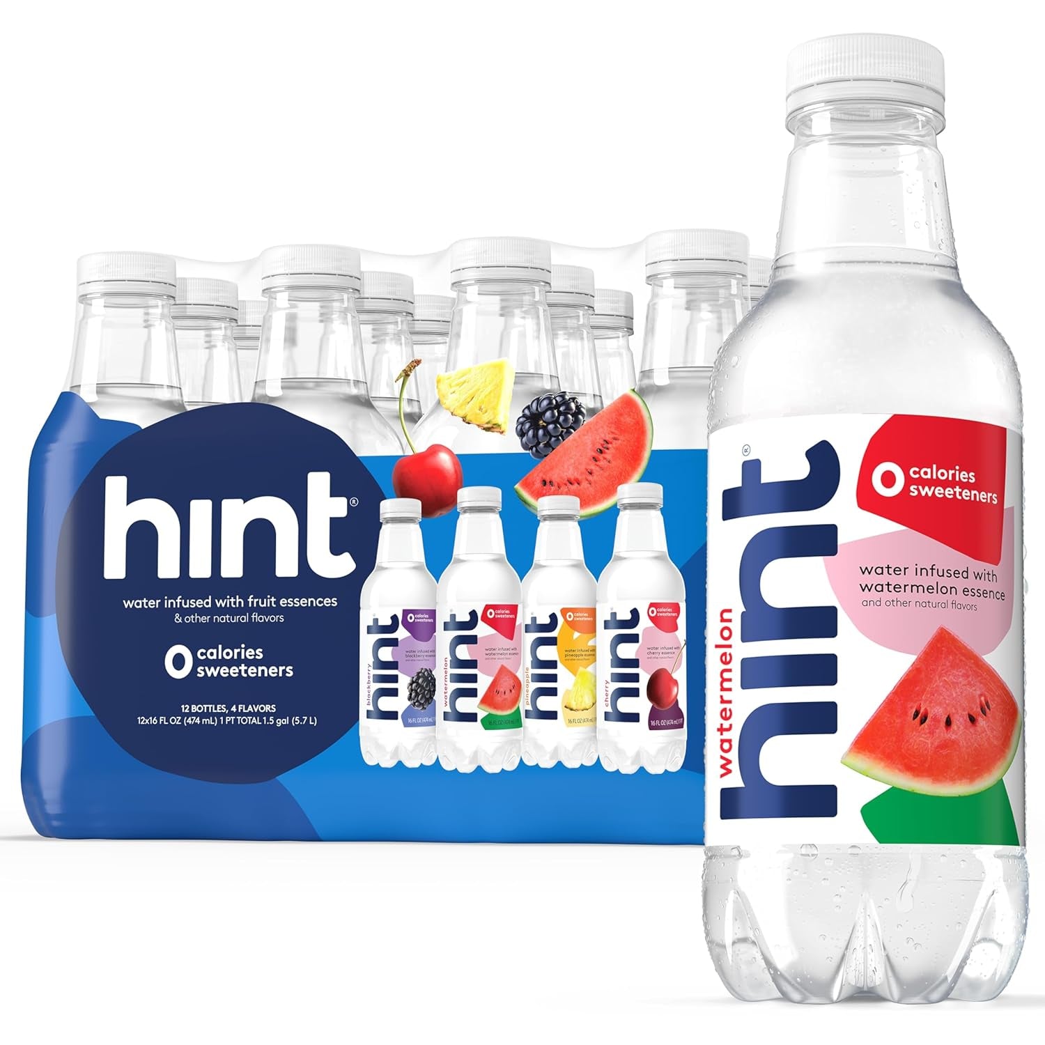Fruit-Infused Bottled Water, Best Sellers Variety Pack - Sugar Free Flavored Wat