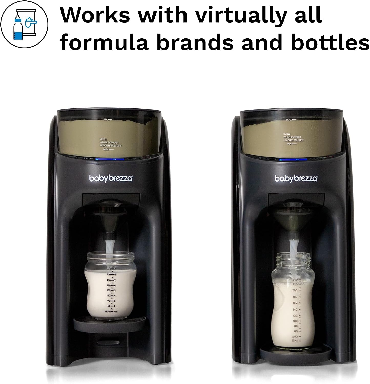 Formula Pro Advanced Formula Dispenser Machine - Automatically Mix a Warm Formula Bottle Instantly - Easily Make Bottle with Automatic Powder Blending, Charcoal