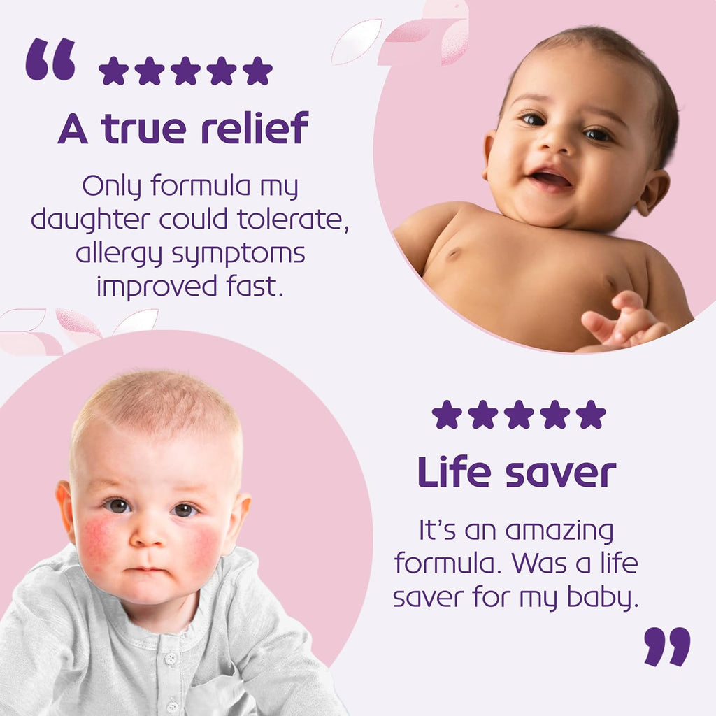 Nutricia  Infant - Food Allergy Relief Hypoallergenic Baby Formula with Amino Acids - Supports Normal Growth - Dairy-Free Infant Formula with DHA, ARA - 0-12 Months - 14.1 Oz (4-Pack)