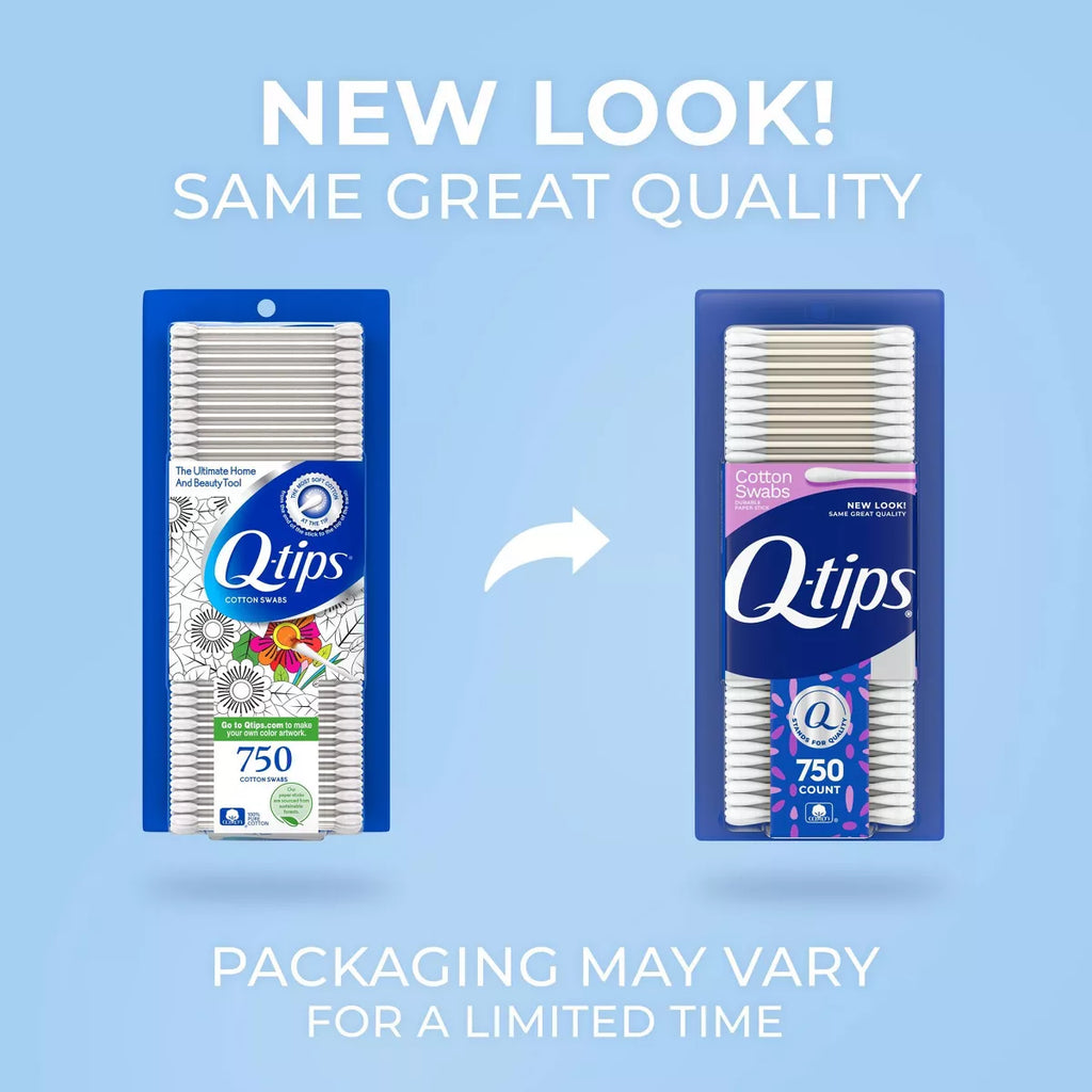 Q-Tips Cotton Swabs - 750Ct