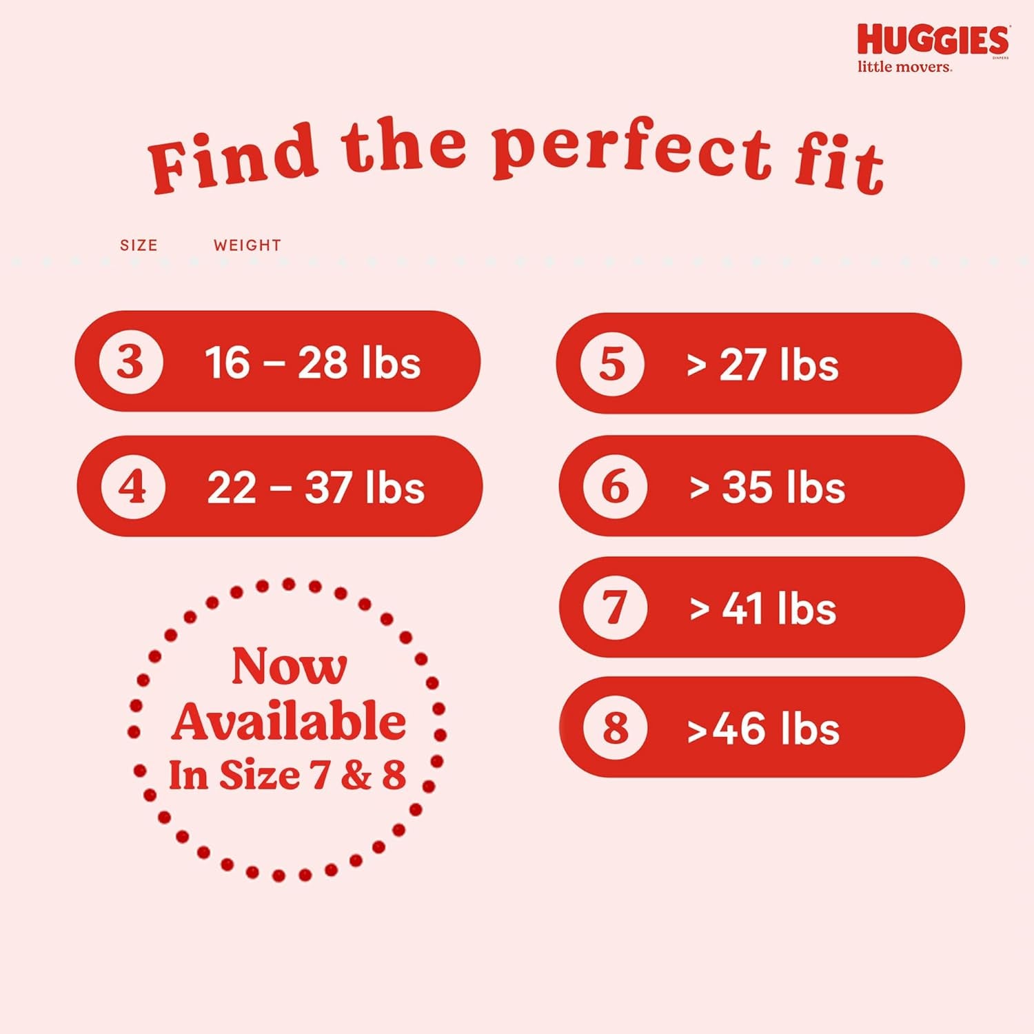 Huggies Size 7 Diapers, Little Movers Baby Diapers, Size 7 (41+ Lbs), 36 Count