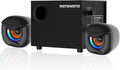 Computer Speakers, PC Speakers with Subwoofer, 2.1 Gaming Speakers for Desktop PC, USB Powered Wired 3.5Mm Aux for Monitor, Laptop, Desk