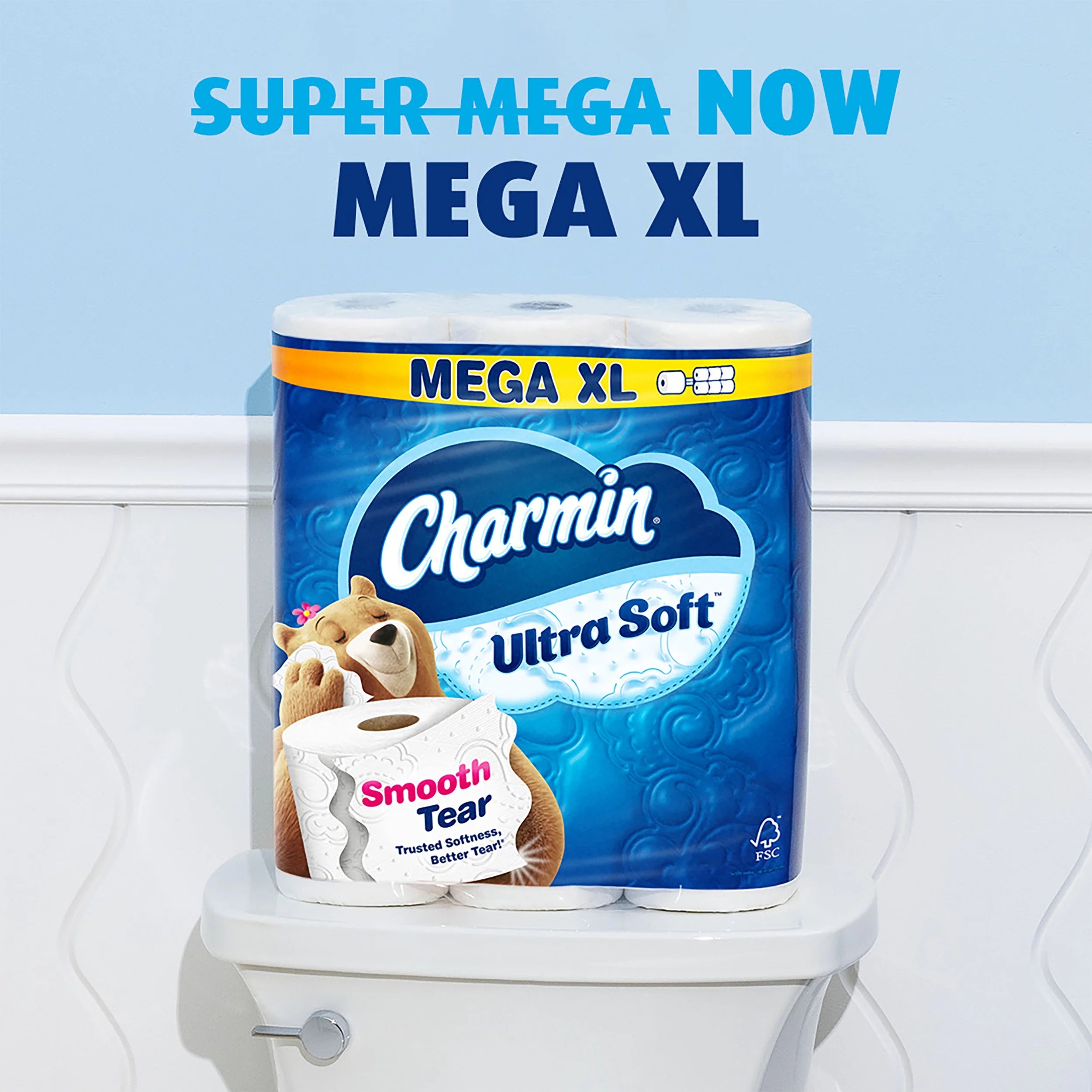 Ultra Soft Toilet Paper 12 Mega XL Rolls, 336 Sheets per Roll
