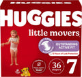 Huggies Size 7 Diapers, Little Movers Baby Diapers, Size 7 (41+ Lbs), 36 Count