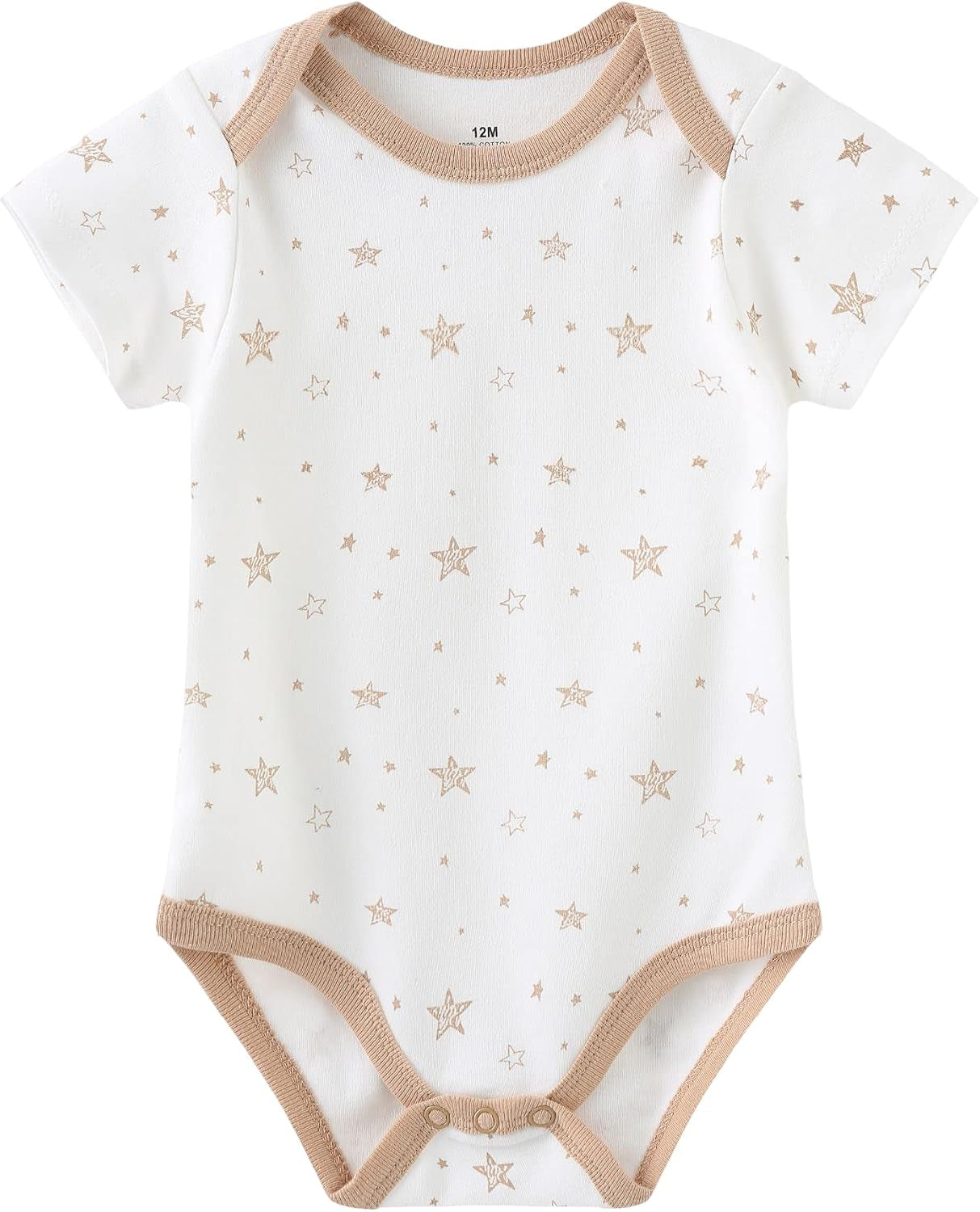 Baby Bodysuit Newborn Short Sleeve Baby One-Piece Cotton 5-Pack Baby Clothes