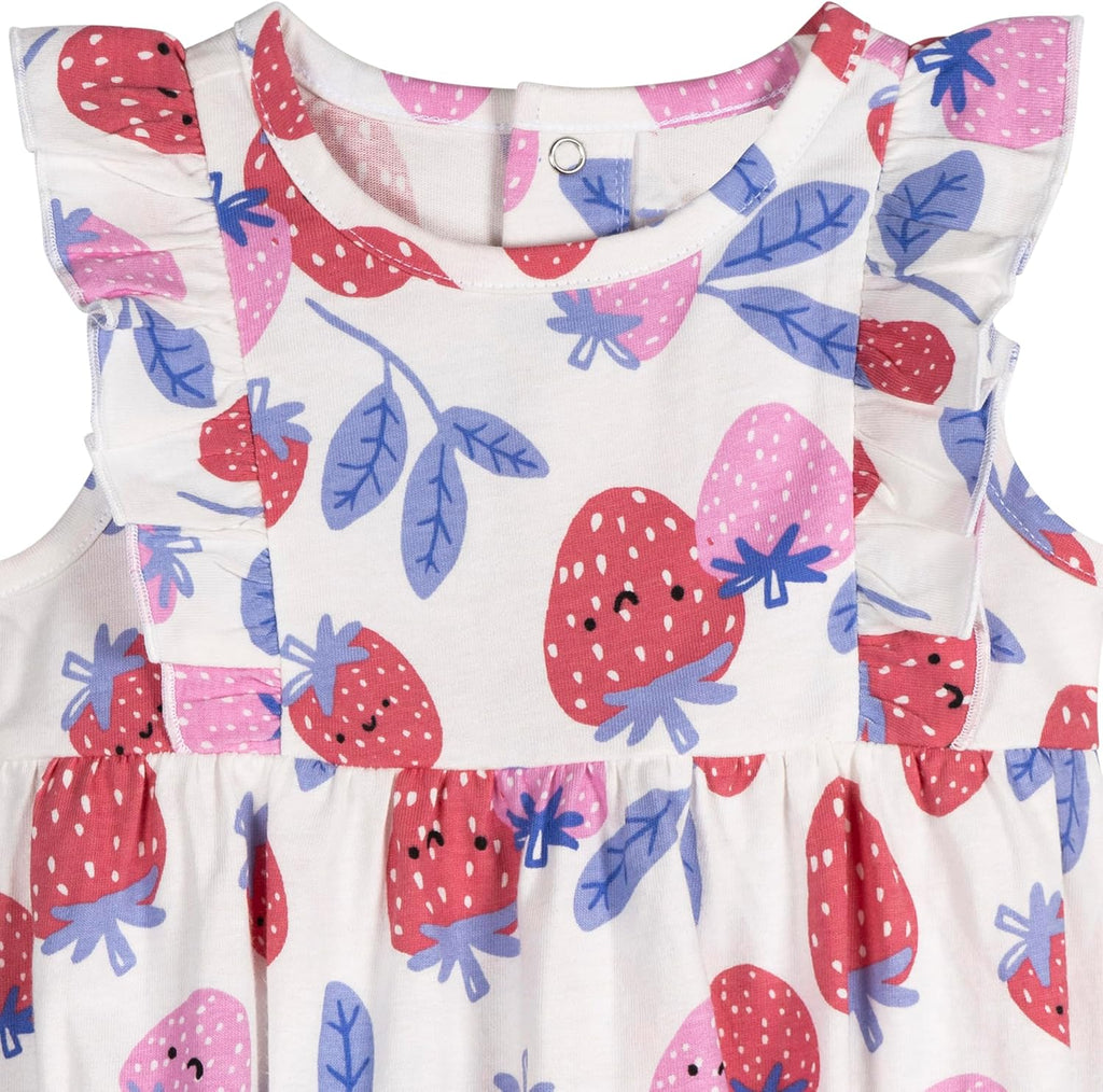 Baby Girls' 3-Pack Romper